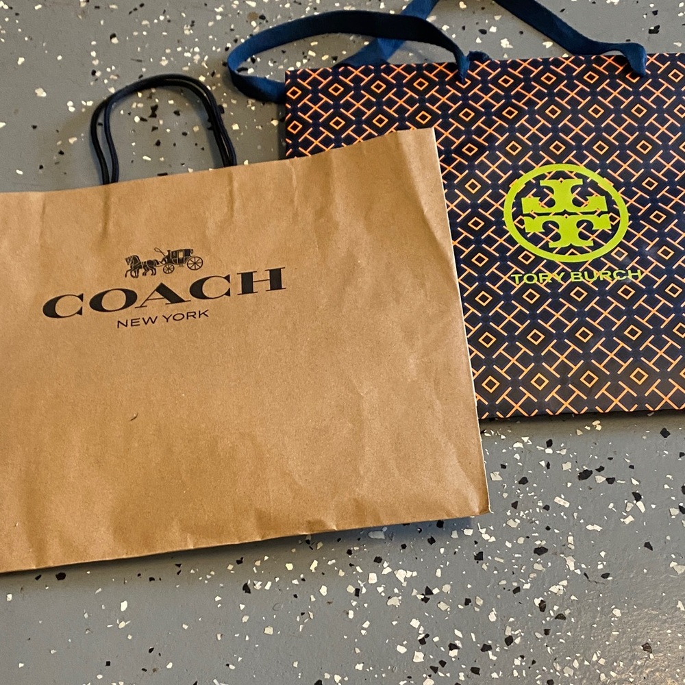 Coach and Tory Burch Shopping Bags
